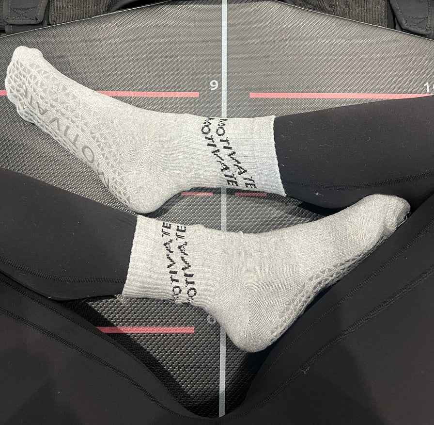 Motivate Half-Crew Grip Sock