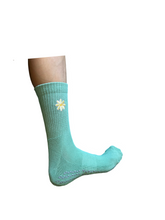 Load image into Gallery viewer, Daisy Half-Crew Grip Sock
